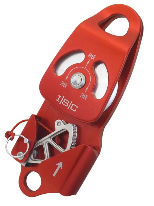 Aluminum Alloy Double Rescue Climbing Pulley 36 KN Rigging Gear Equipment 